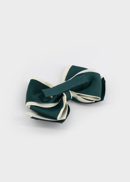Mayoral Bow Hairclip - Nenufar Green