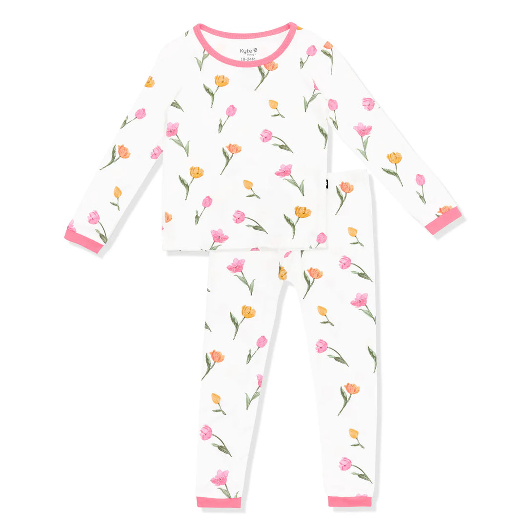Kyte Baby Long Sleeve Toddler Pajama Set - Tulip