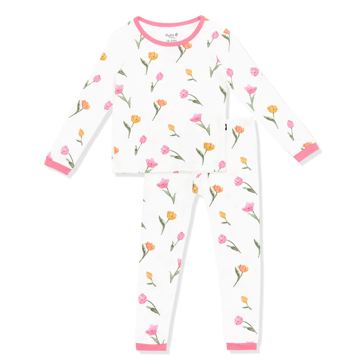 Kyte Baby Long Sleeve Toddler Pajama Set - Tulip