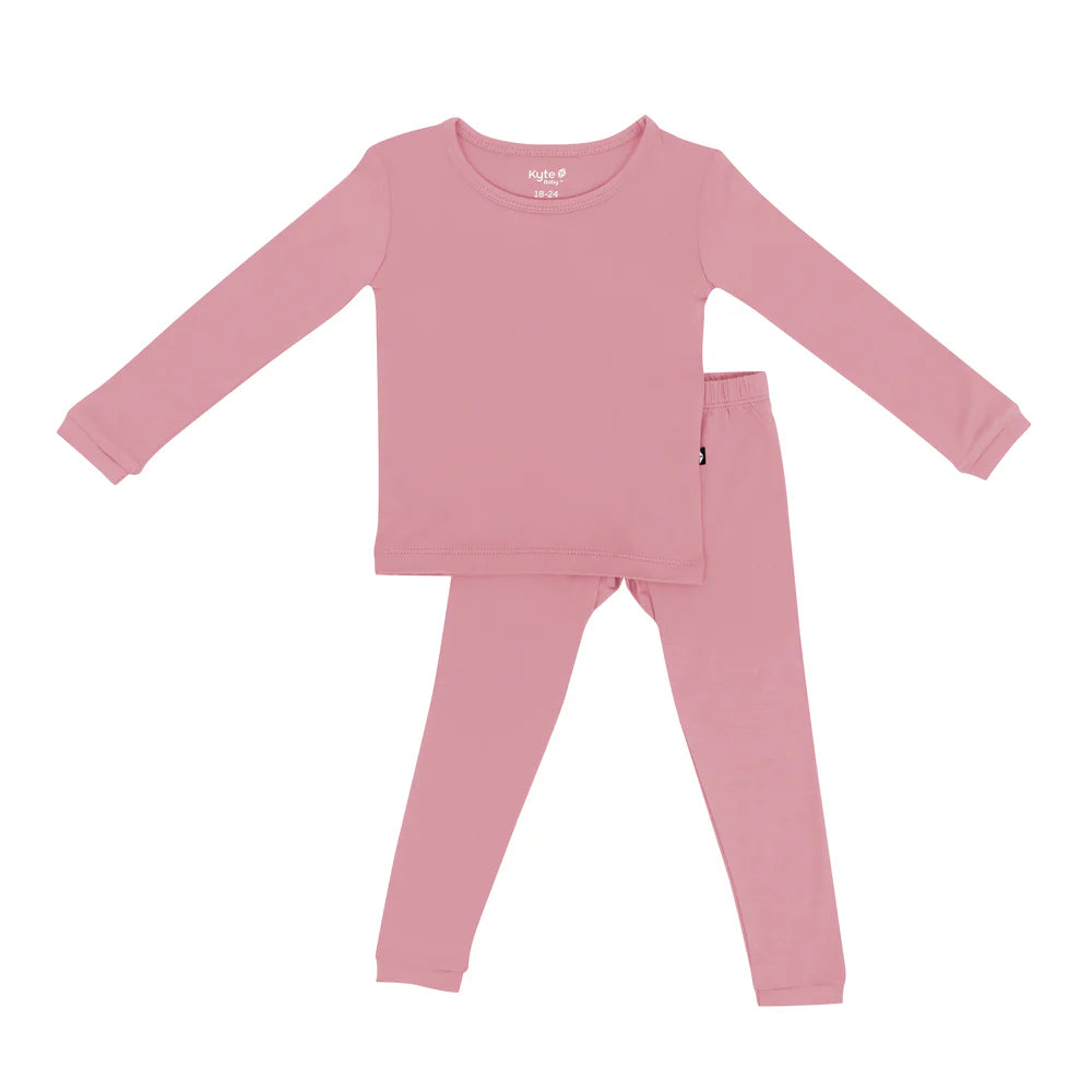 Kyte Baby Long Sleeve Toddler Pajama Set - Apple Blossom