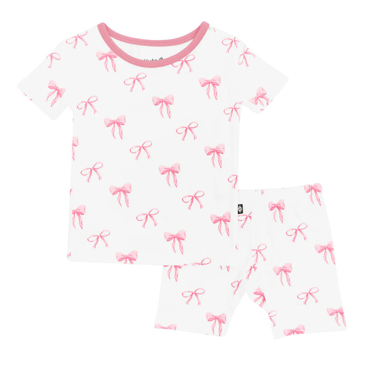 Kyte Baby Short Sleeve Pajama Set - Bow
