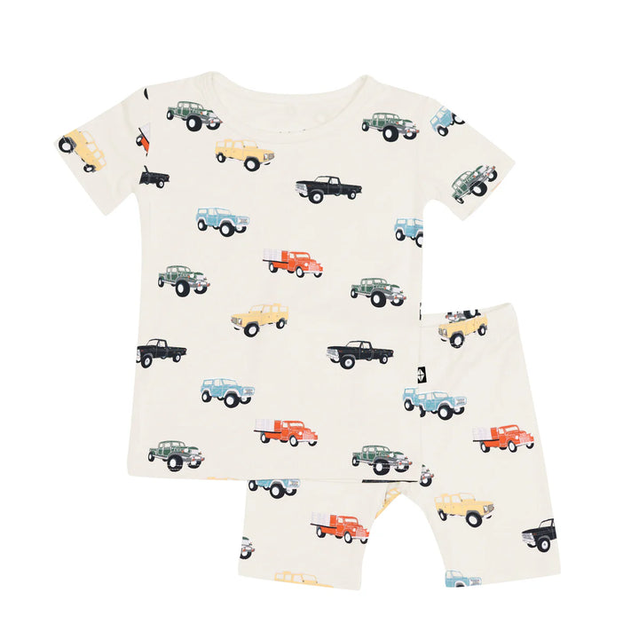 Kyte Baby Short Sleeve Pajama Set - Vintage Truck