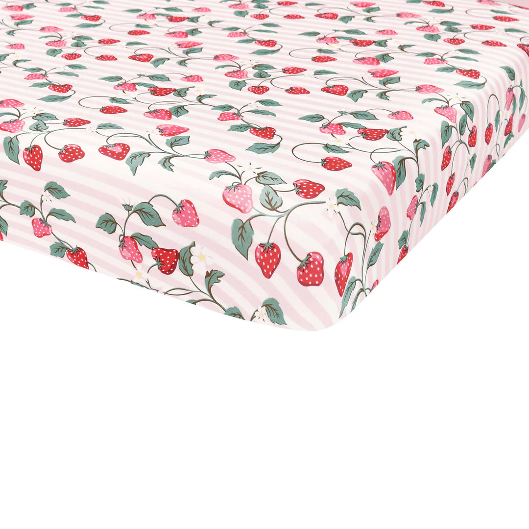 Kyte Baby Crib Sheet - Strawberry Fields