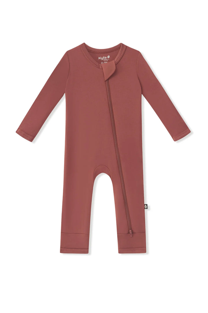 Kyte Baby Zippered Romper - Ember