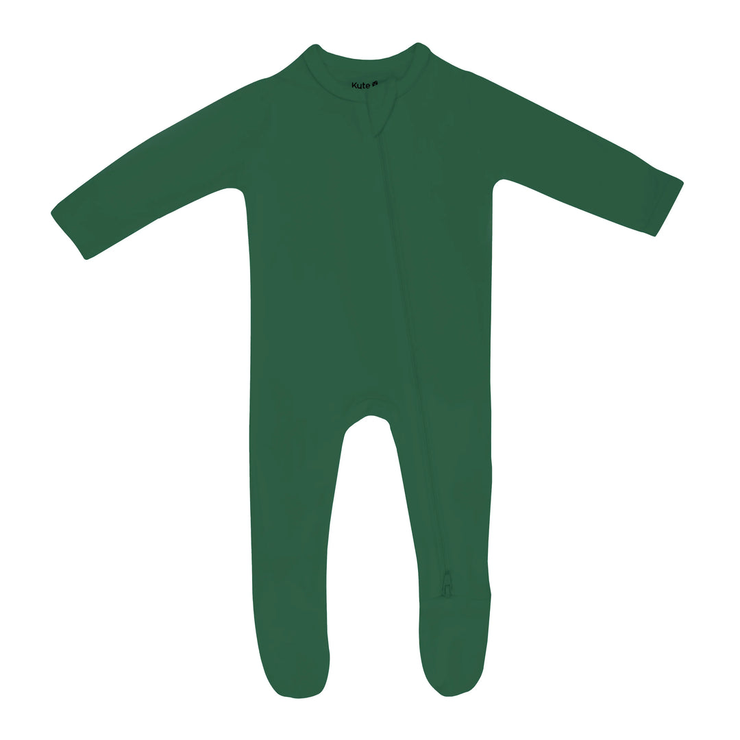 Kyte Baby Zippered Footie - Forest Kyte Baby Zippered Footie - Forest