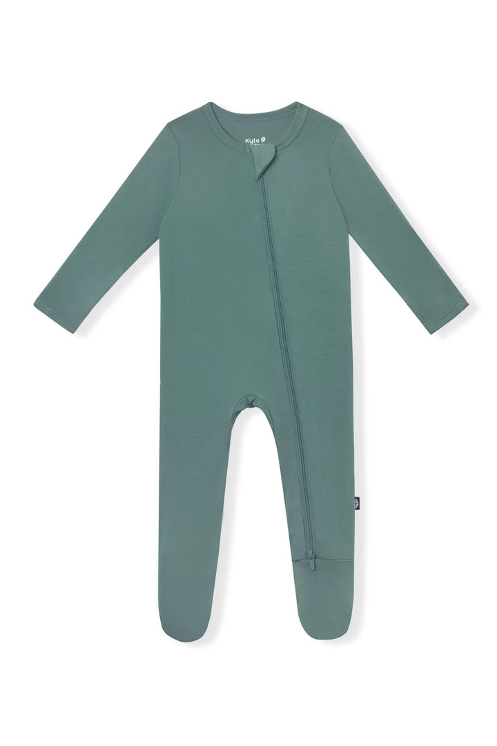 Kyte Baby Zippered Footie - Pine