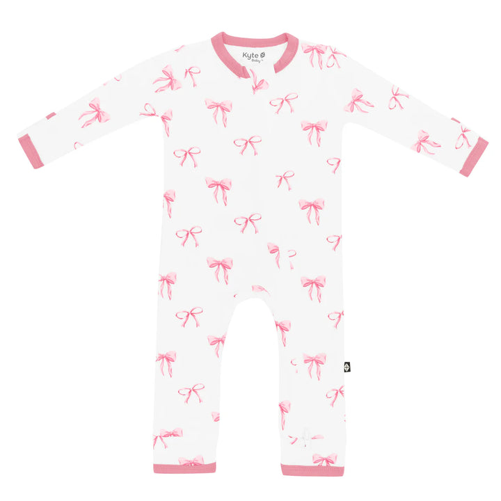 Kyte Baby Zippered Romper - Bow