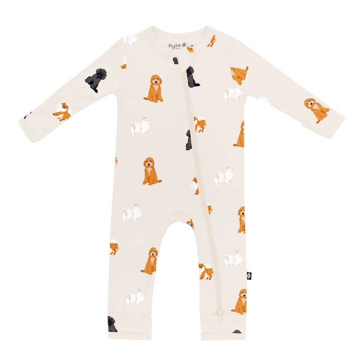 Kyte Baby Zippered Romper - Fluffy Dog