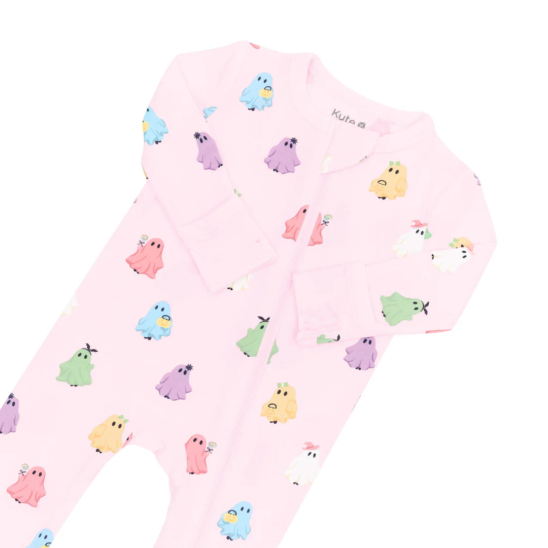 Kyte Baby Zippered Romper - Pastel Ghost