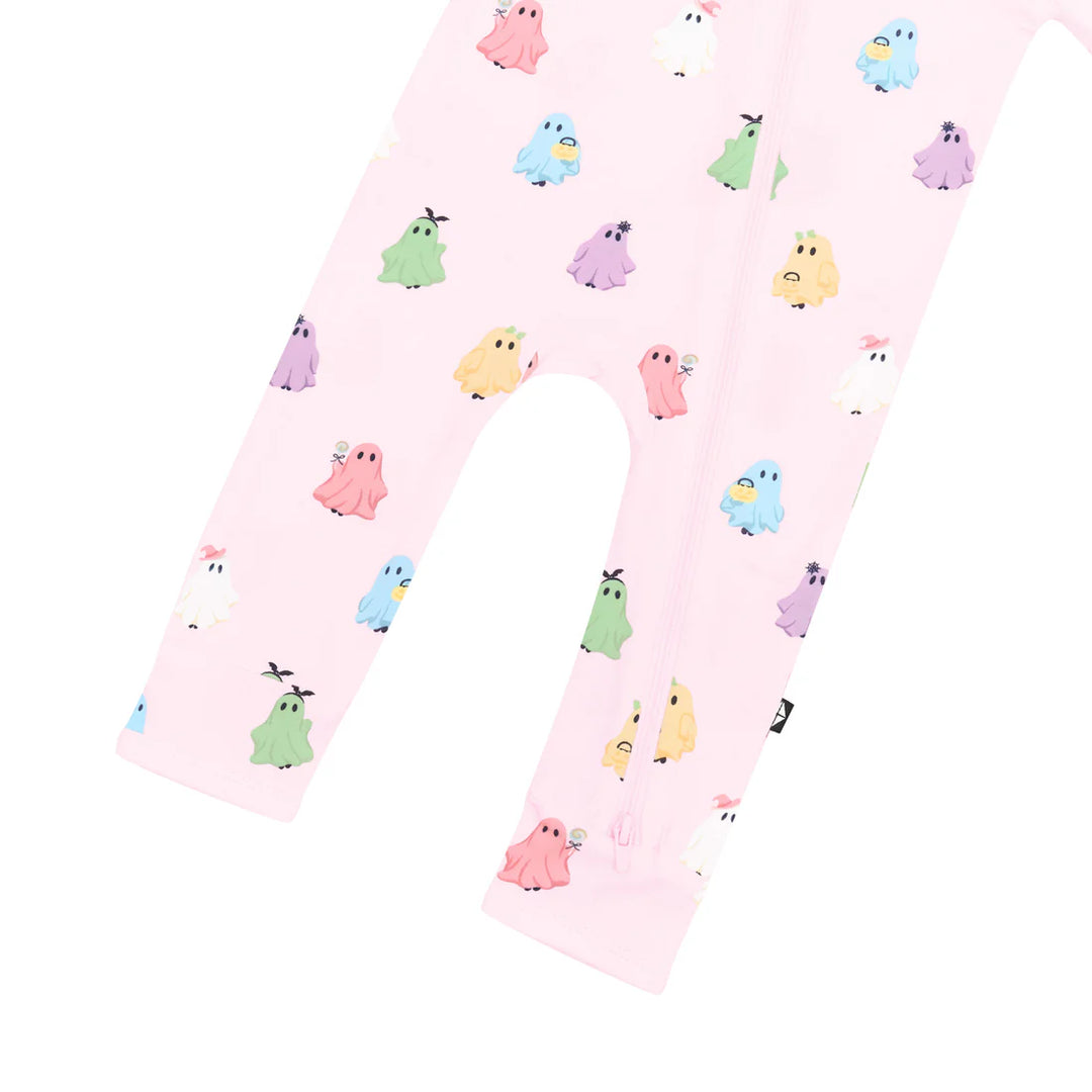 Kyte Baby Zippered Romper - Pastel Ghost