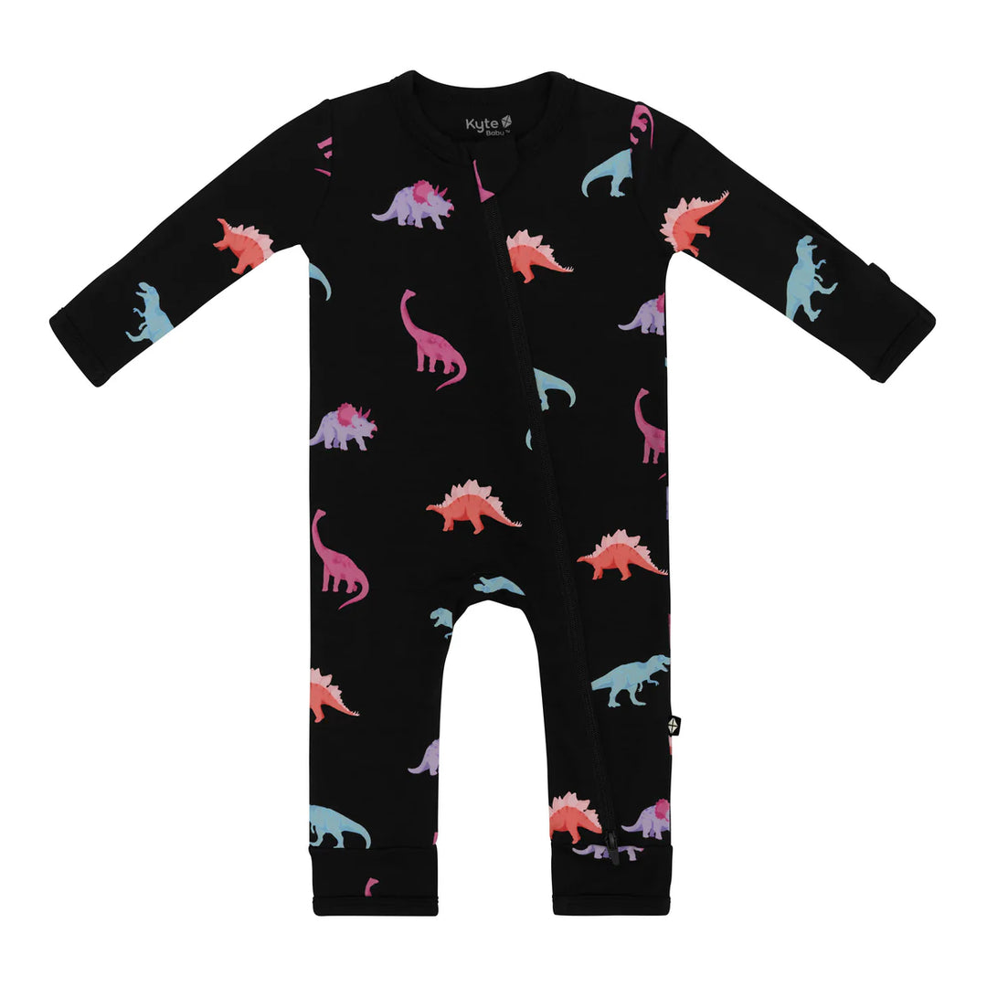 Kyte Baby Zippered Romper - Midnight Roar Kyte Baby Zippered Romper - Midnight Roar