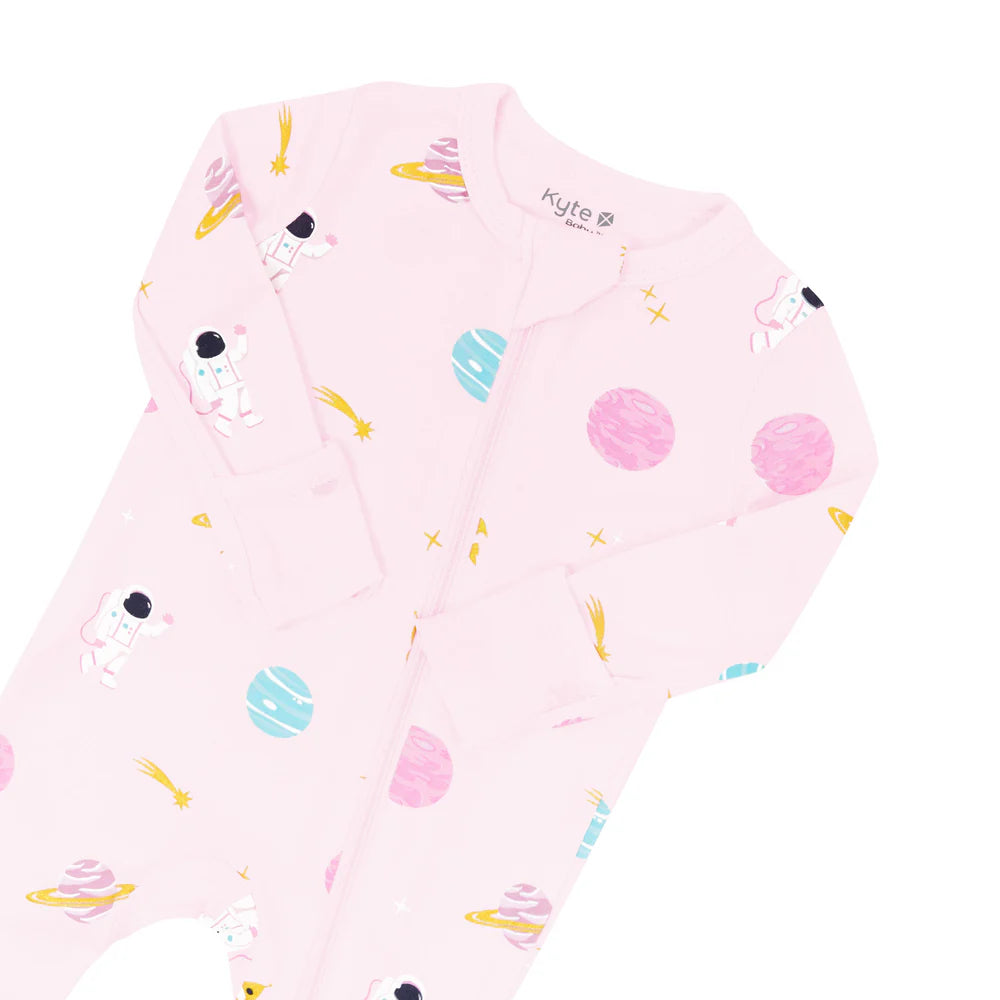 Kyte Baby Zippered Romper - Sakura Space Kyte Baby Zippered Romper - Sakura Space