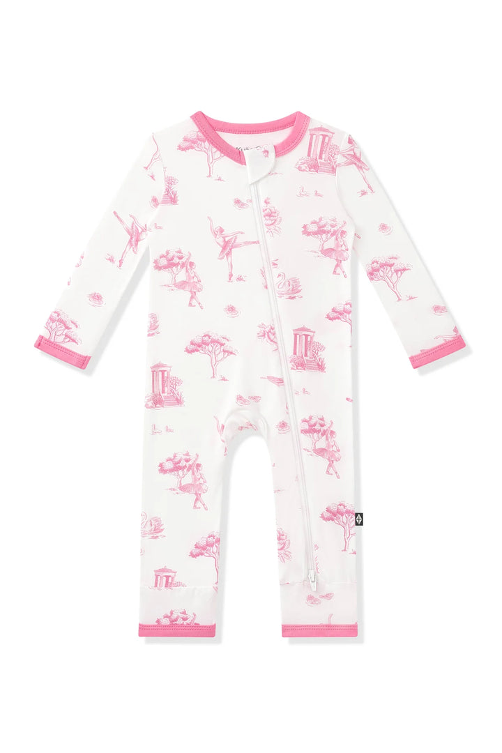 Kyte Baby Zippered Romper -Toile Ballet