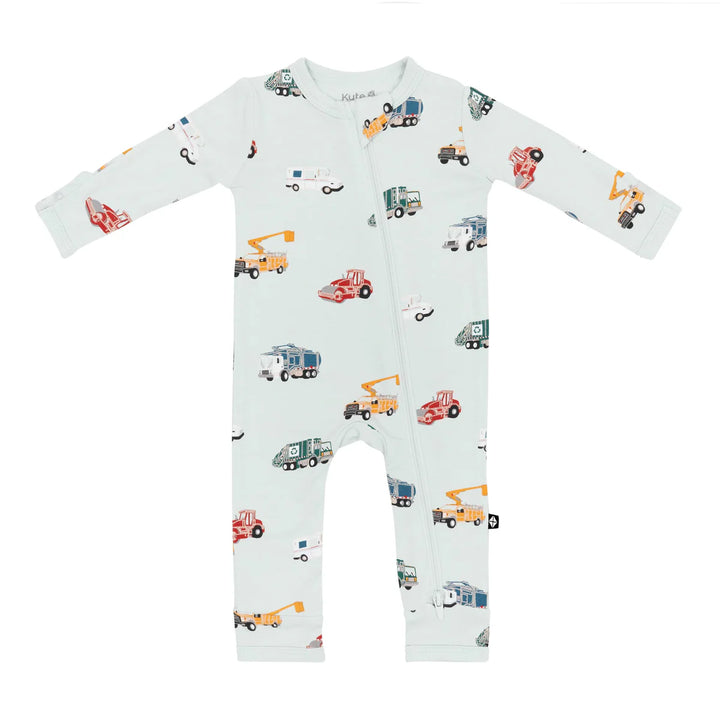 Kyte Baby Zippered Romper - City Vehicles