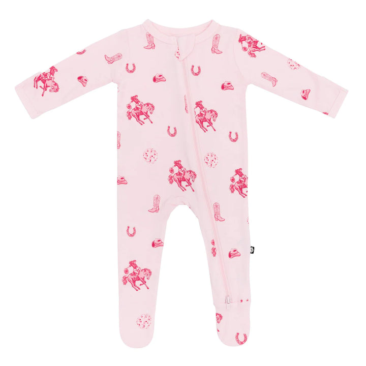 Kyte Baby Zippered Footie - Disco Cowgirl