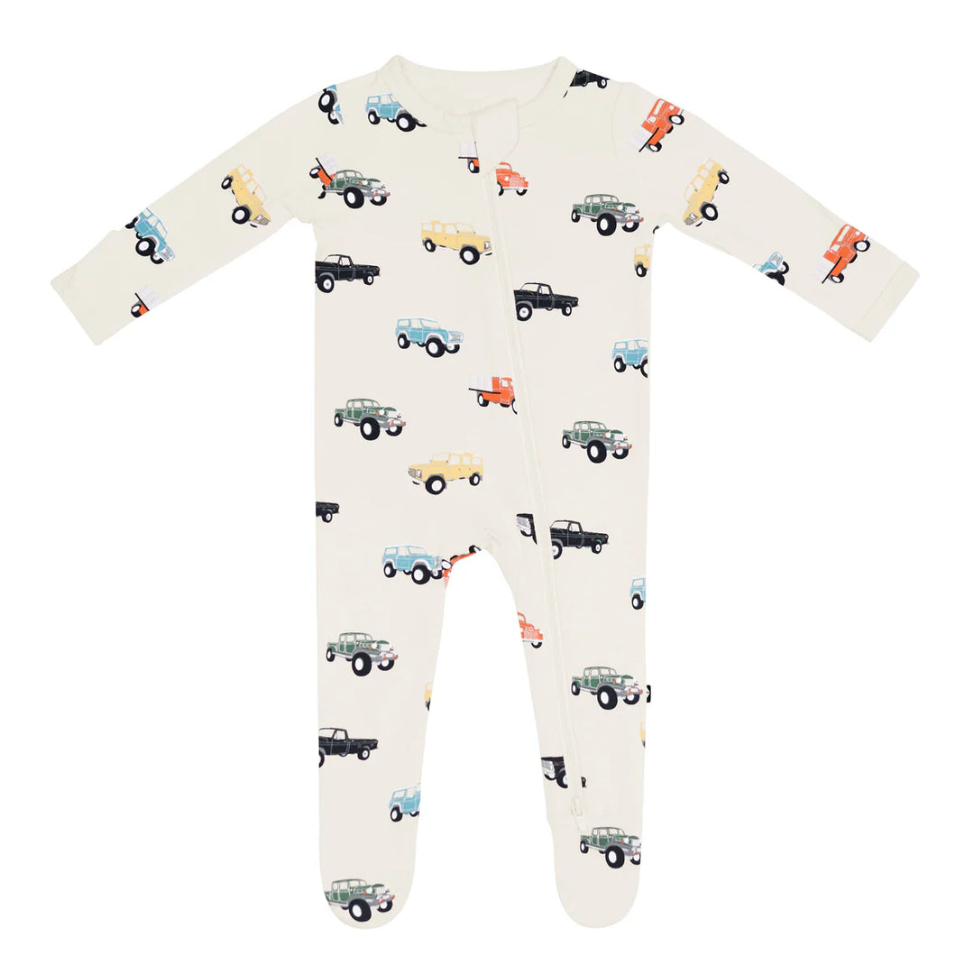 Kyte Baby Zippered Footie - Vintage Truck Kyte Baby Zippered Footie - Vintage Truck
