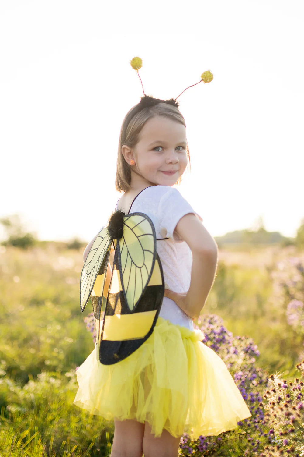 Great Pretenders Glitter Bumblebee Tutu wtih Wings &amp; Headband