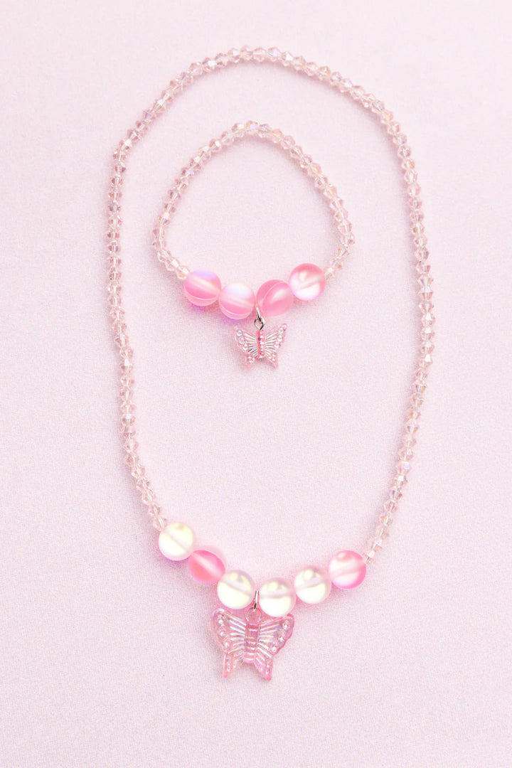 Great Pretenders Boutique Holo Pink Crystal Necklace