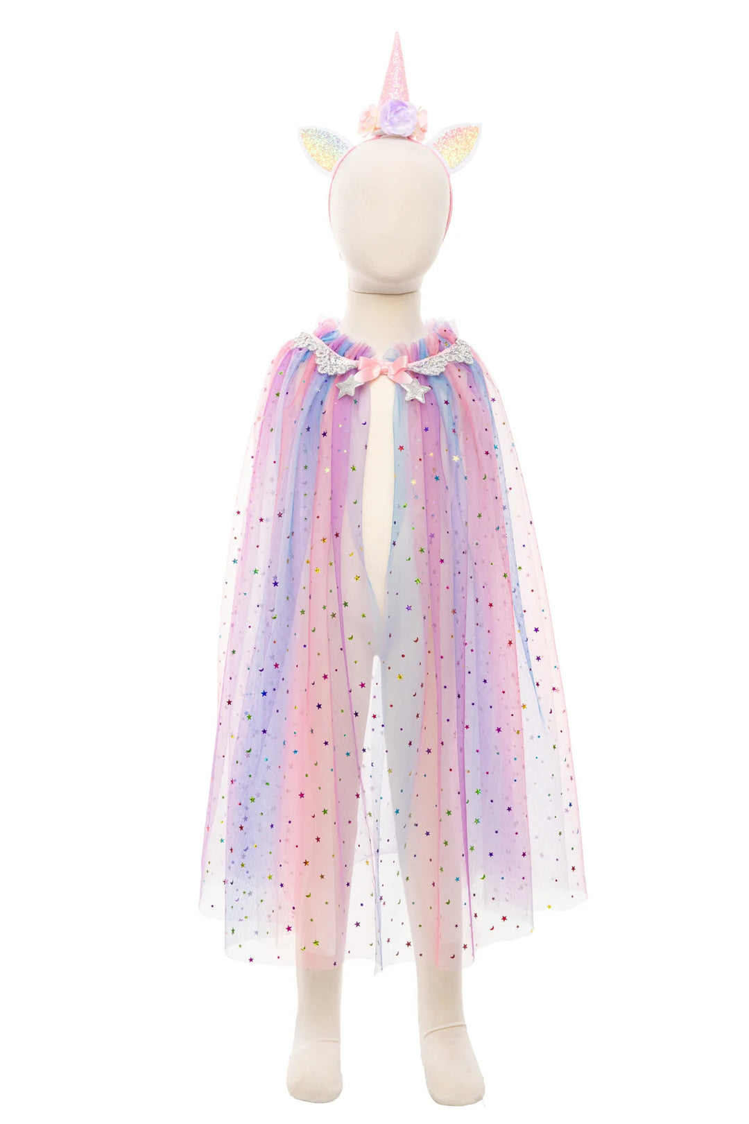 Great Pretenders Rainbow Unicorn Cape &amp; Headband Set