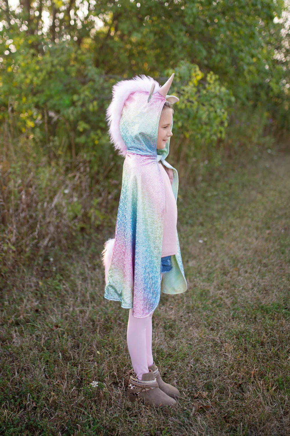 Great Pretenders Rainbow Reversible Unicorn/Dragon Cape