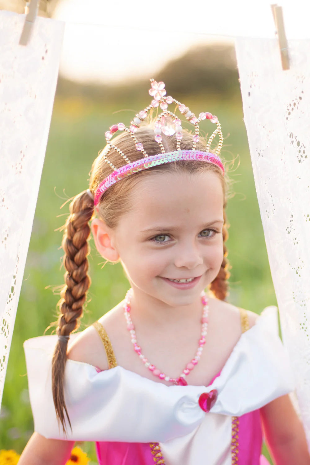 Great Pretenders Fairy Princess Tiara - Pink/Gold Great Pretenders Fairy Princess Tiara - Pink/Gold