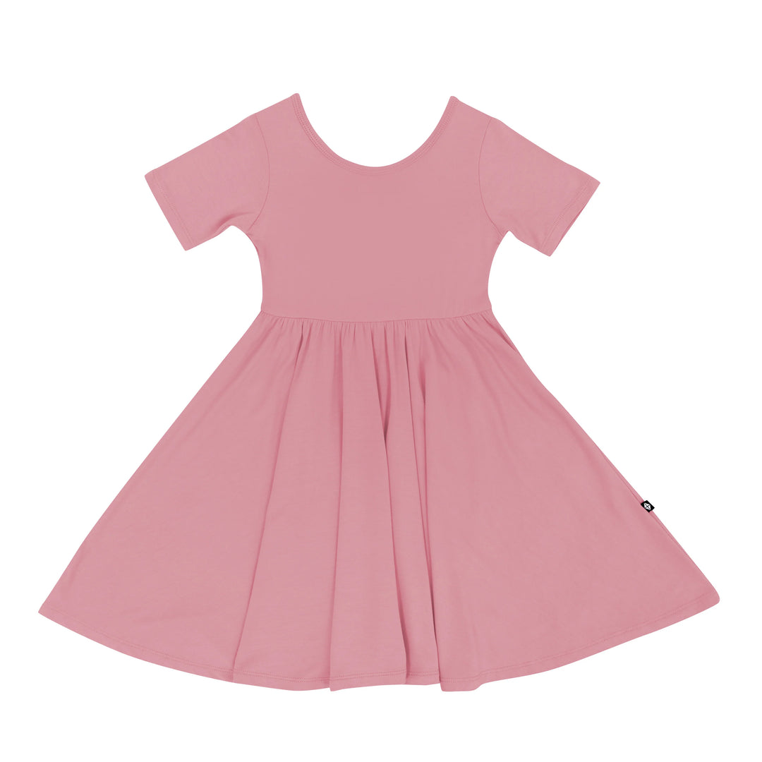 Kyte Baby Short Sleeve Twirl Dress - Apple Blossom