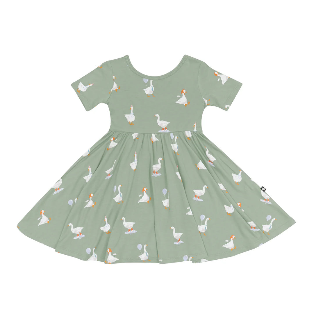 Kyte Baby Short Sleeve Twirl Dress - Silly Goose