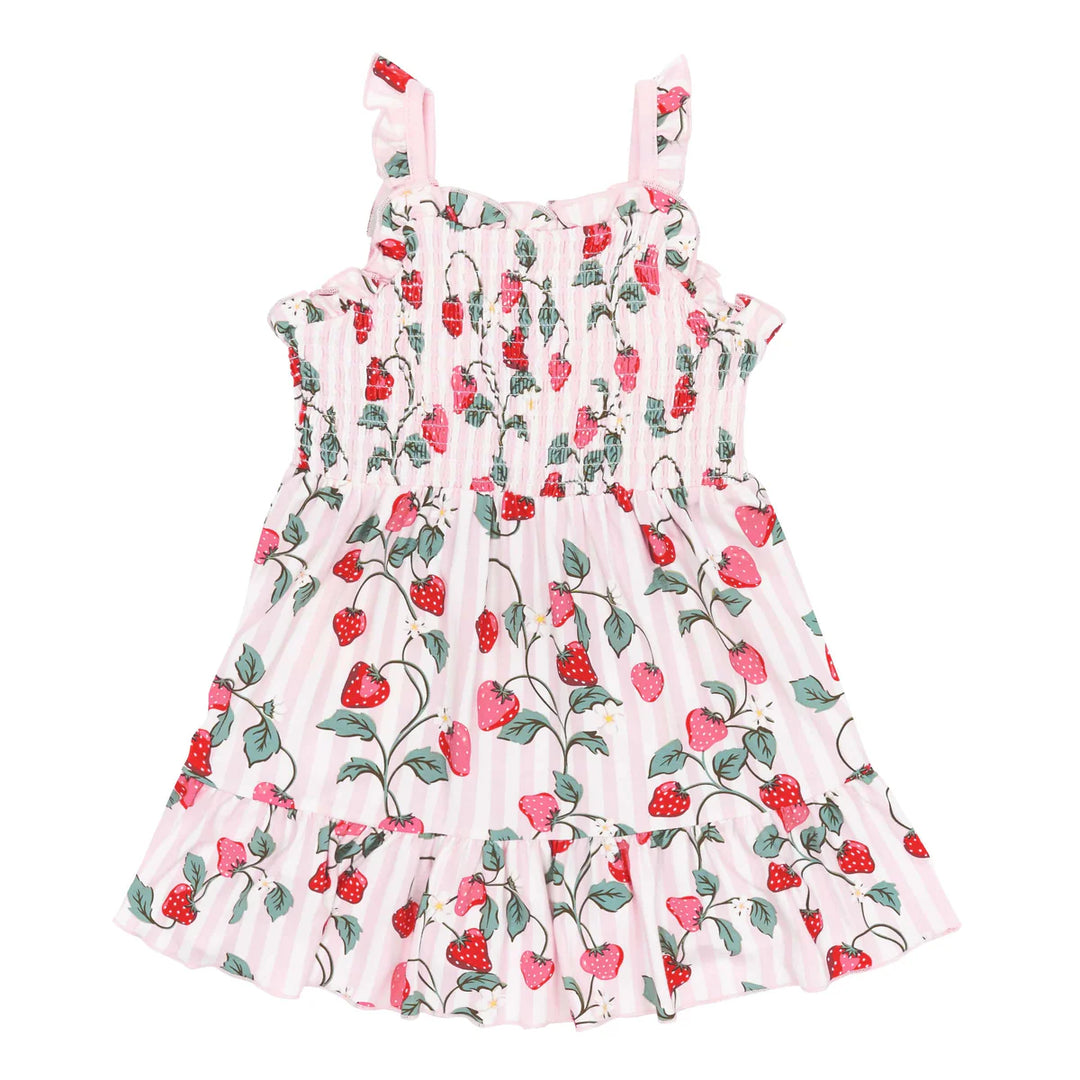 Kyte Baby Smocked Dress - Strawberry Fields