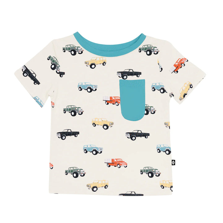 Kyte Baby Toddler Crew Neck Tee - Vintage Truck
