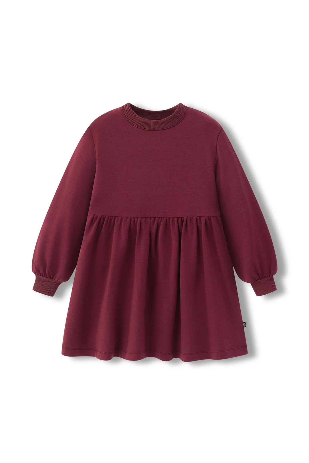Kyte Baby Long Sleeve Skater Dress - Burgundy