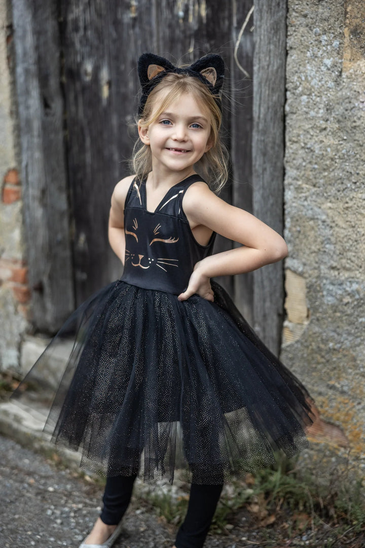 Great Pretenders Black Cat Dress &amp; Headpiece