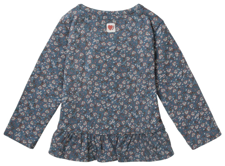 Noppies Vesper Long Sleeve Allover Print Tee- Storm Blue