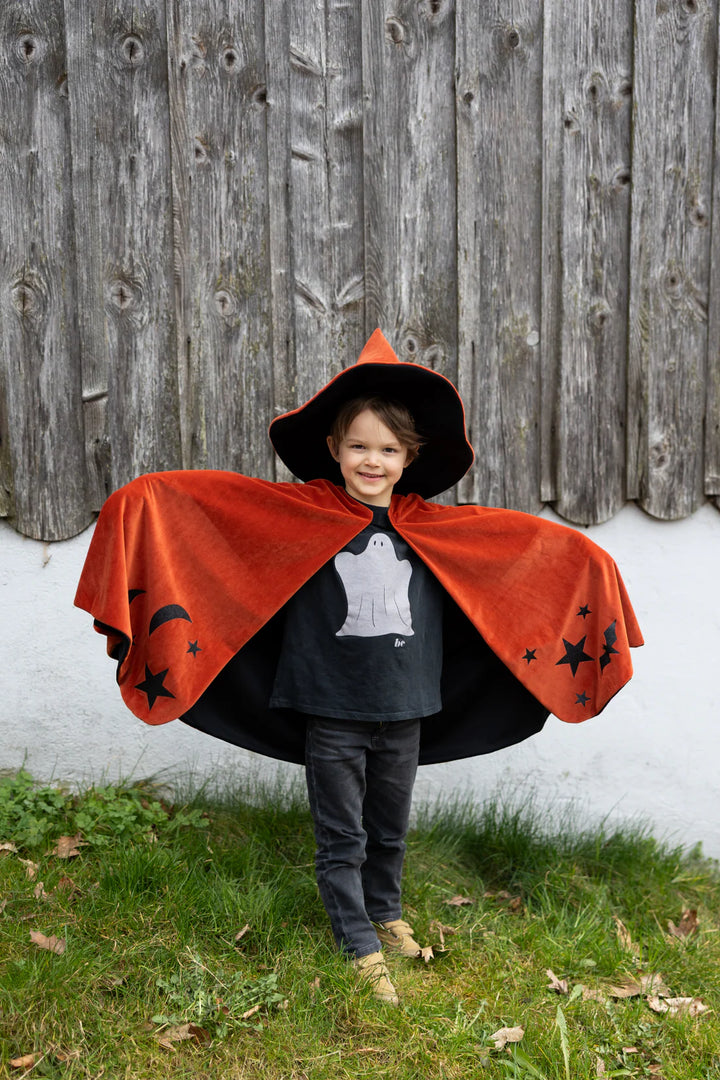 Great Pretenders Autumn Embers Wizard Cape and Hat Set