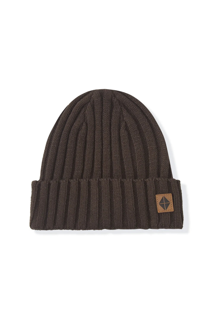 Kyte Baby Chunky Knit Ribbed Beanie - Espresso