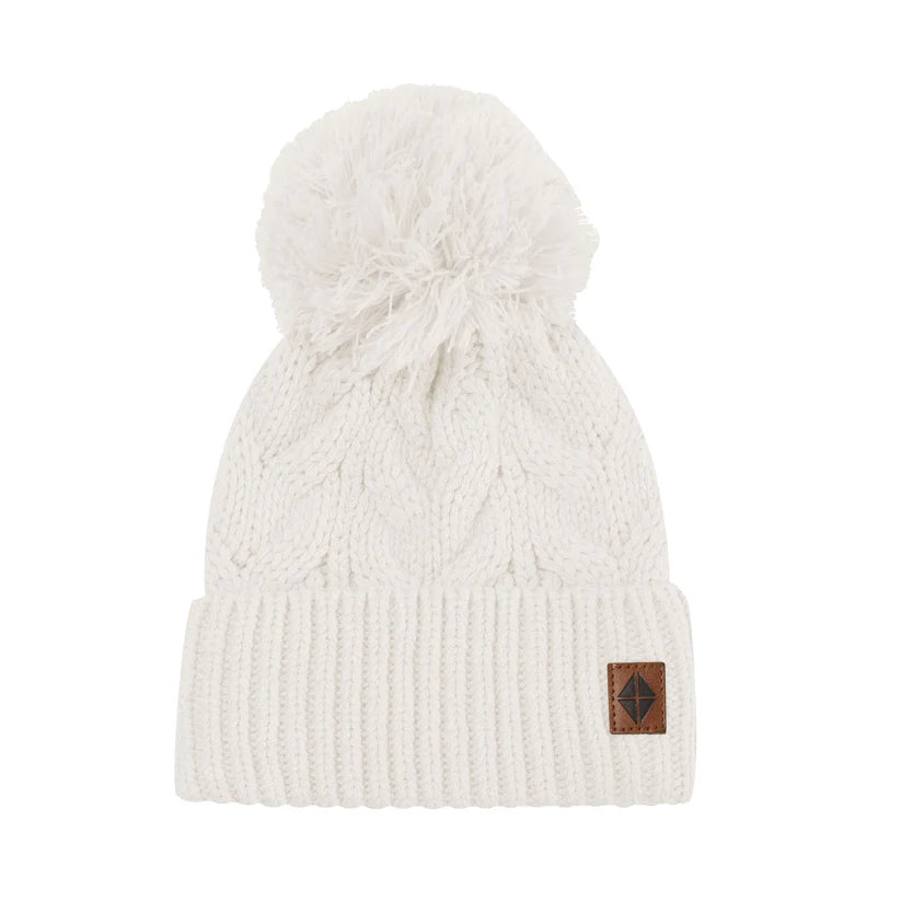 Kyte Baby Chunky Cable Knit Beanie  - Oat