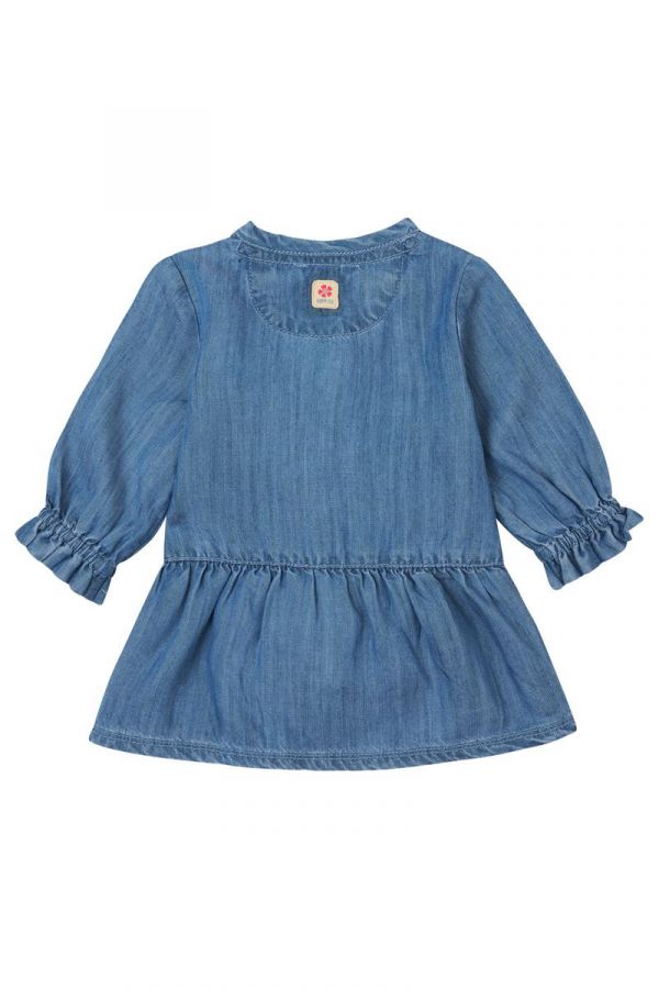 Noppies Long Sleeve Dress Felines - Medium Blue Denim Noppies Long Sleeve Dress Felines - Medium Blue Denim