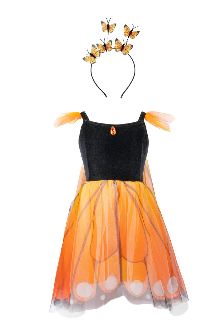 Great Pretenders Butterfly Twirl Dress with Wings &amp; Headband - Monarch