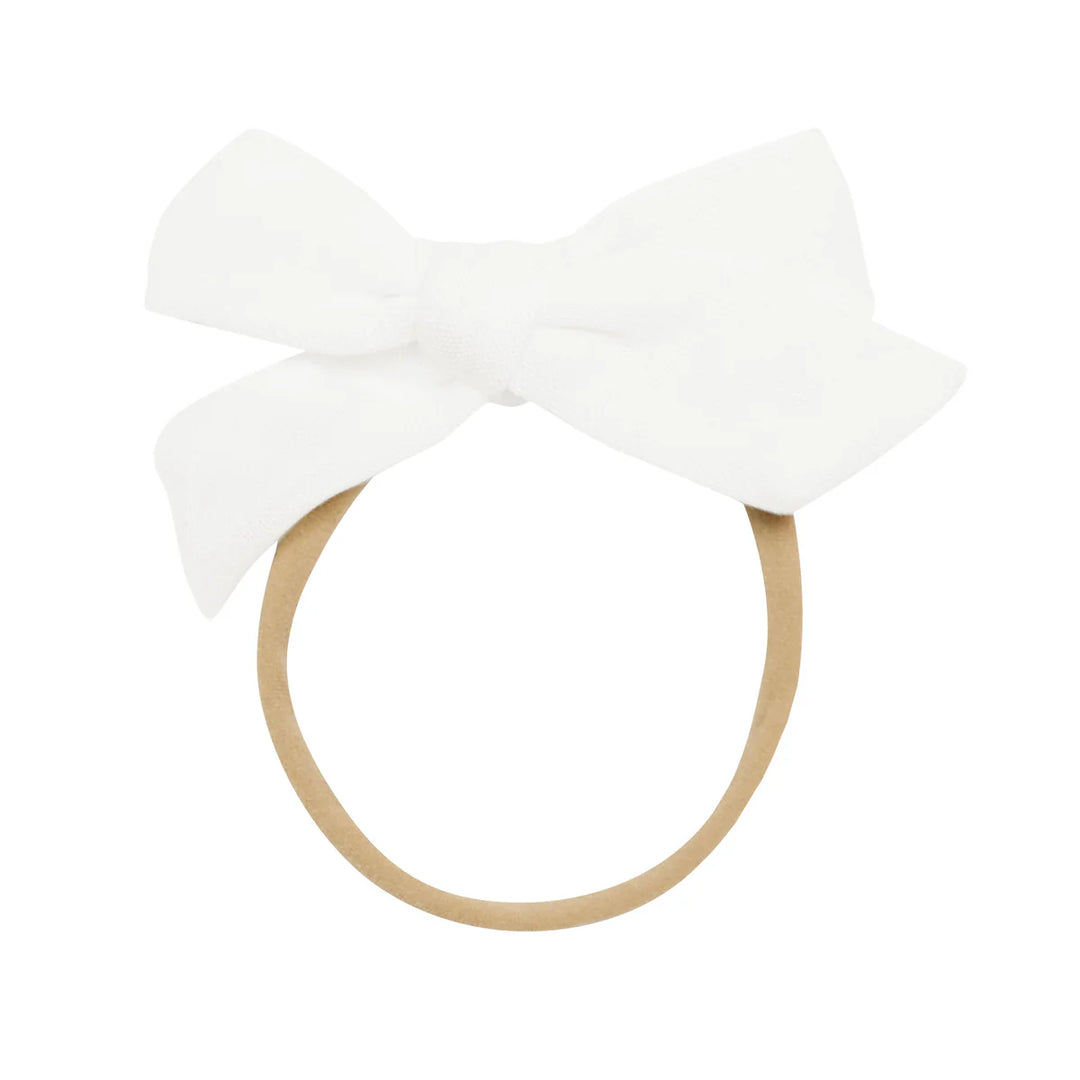 Kyte Baby Bamboo Muslin Medium Bow - Cloud Kyte Baby Bamboo Muslin Medium Bow - Cloud