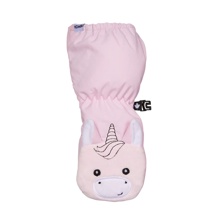 Kombi Sherpa Animal Infant Mittens - Latte Fox