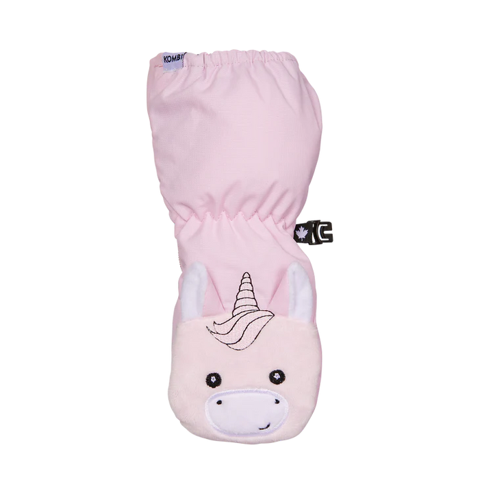 Kombi Sherpa Animal Infant Mittens - Latte Fox