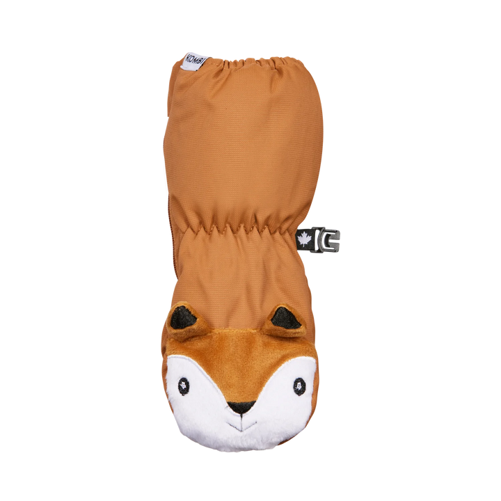 Kombi Sherpa Animal Infant Mittens - Latte Fox Kombi Sherpa Animal Infant Mittens - Latte Fox