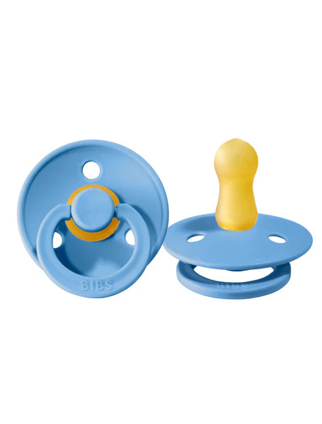 BIBS Round Colour Pacifiers - Size 2 (6-18m)