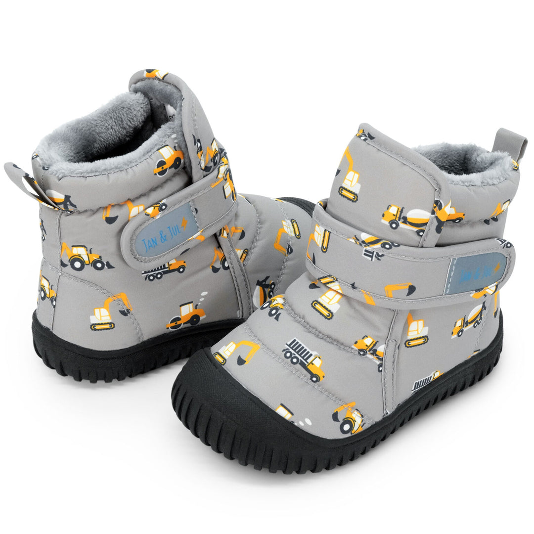 Jan &amp; Jul Toasty-Dry Booties - Grey Construction