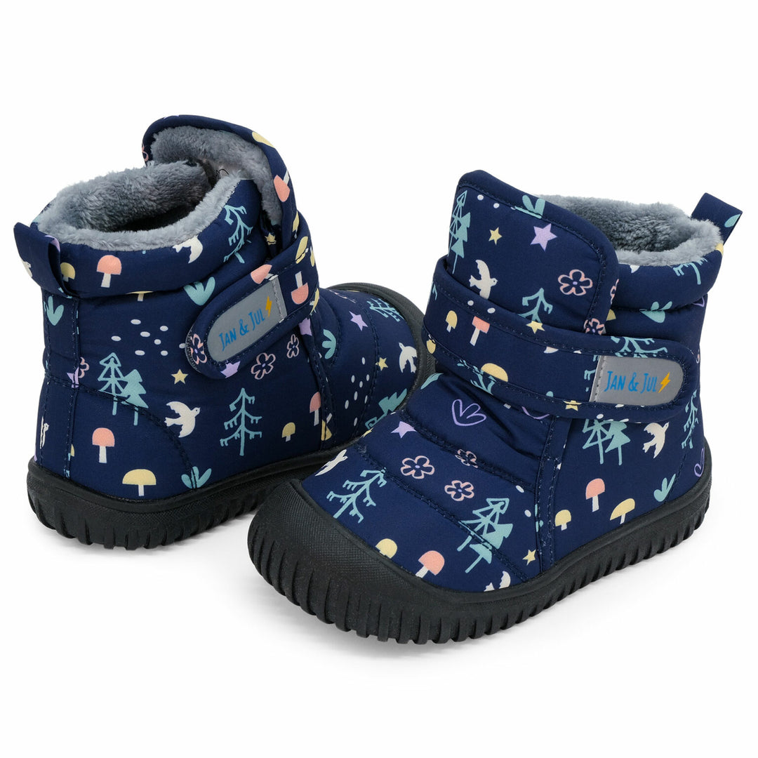Jan &amp; Jul Toast-Dry Booties - Navy Forest
