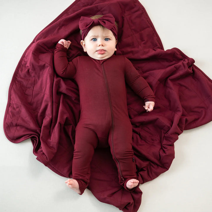 Kyte Baby Baby Blanket - Burgundy