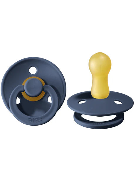 BIBS Round Colour Pacifiers - Size 2 (6-18m)