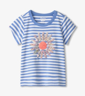 Hatley Bamboo Tee - Cornflower Stripes