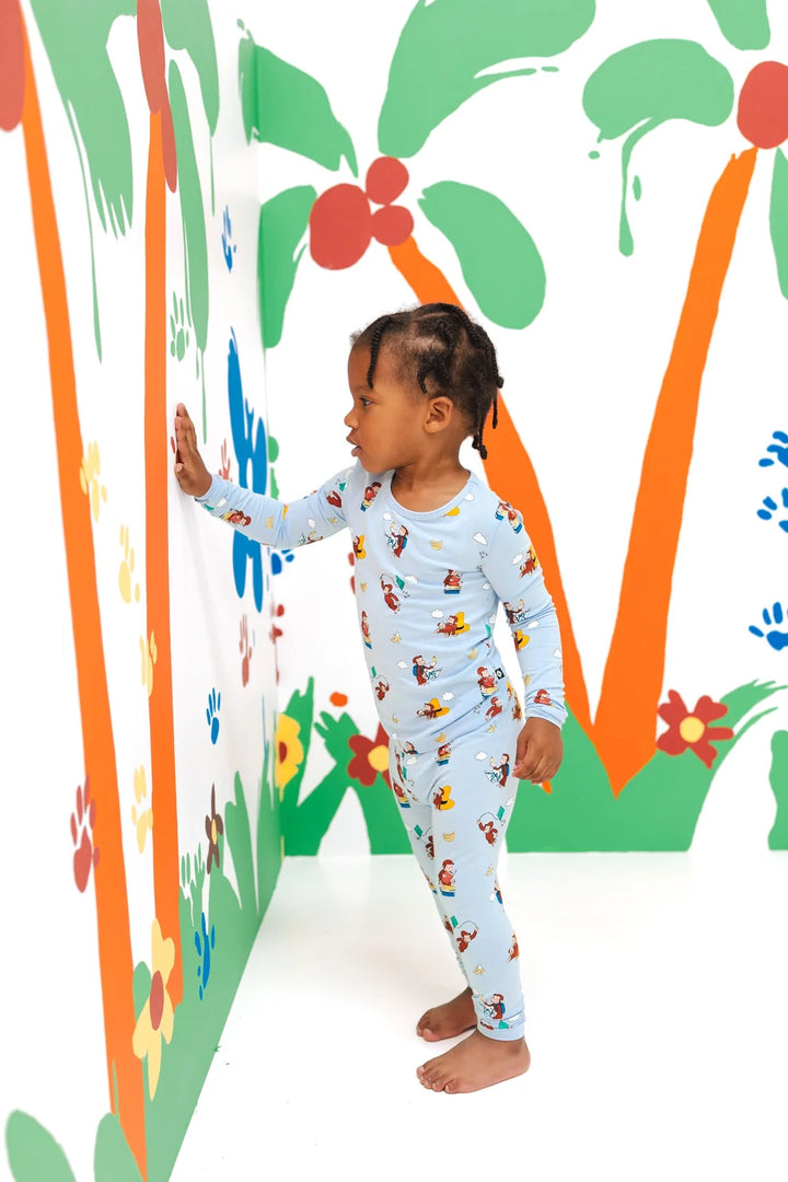 Kyte Baby Long Sleeve Toddler Pajama Set - Curious George