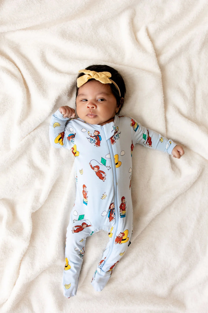 Kyte Baby Zippered Footie - Curious George