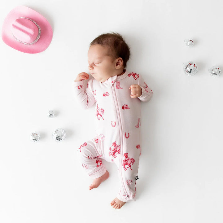 Kyte Baby Zippered Romper - Disco Cowgirl